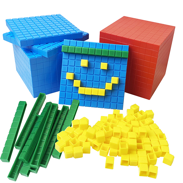Construyendo con Números: Una Guía Creativa de Bloques de Base 10 para Matemáticas de Primaria